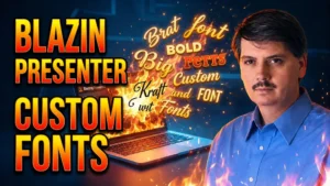 Using custom fonts in Blazin Player